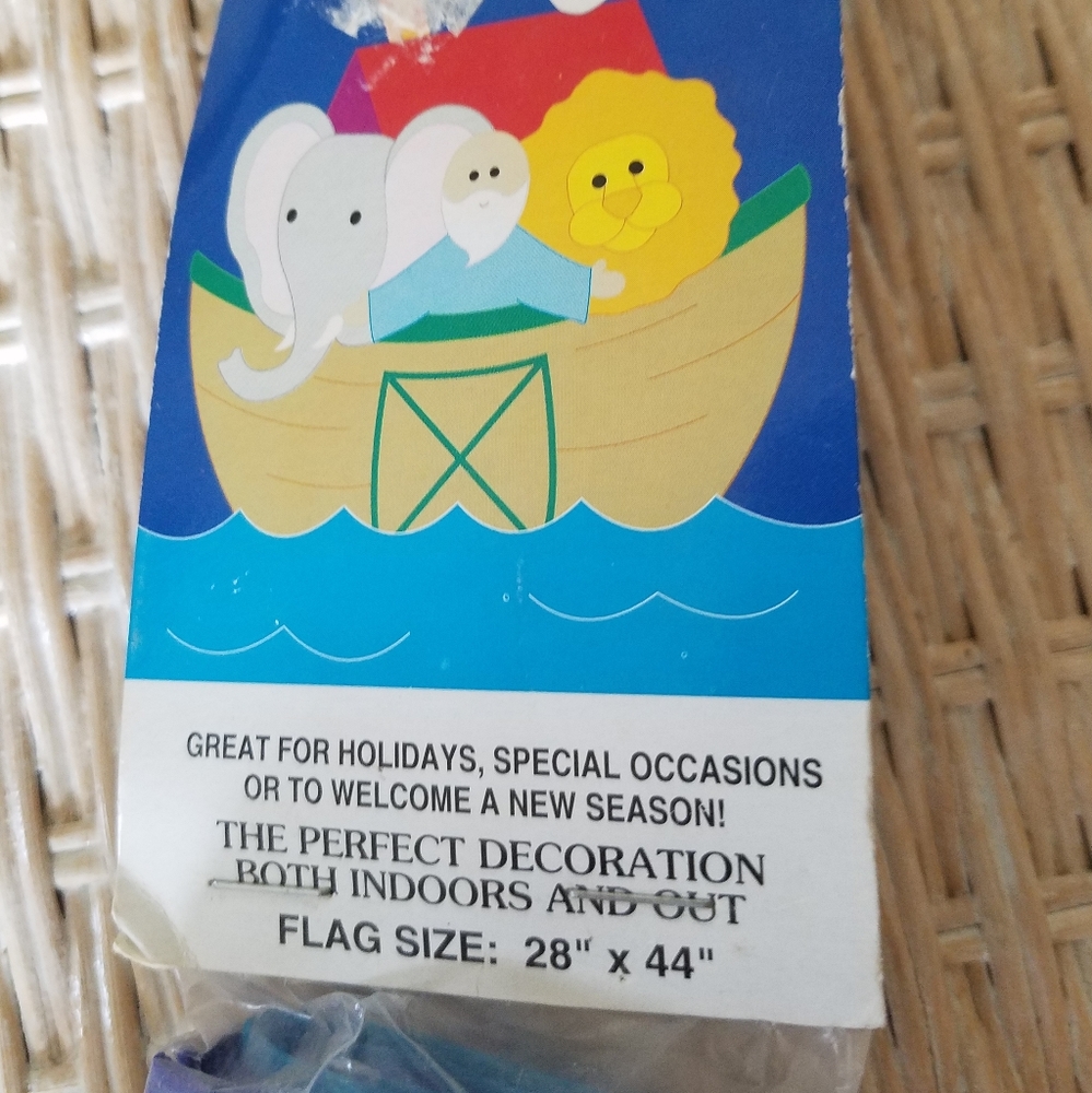 Noah's Ark garden flag